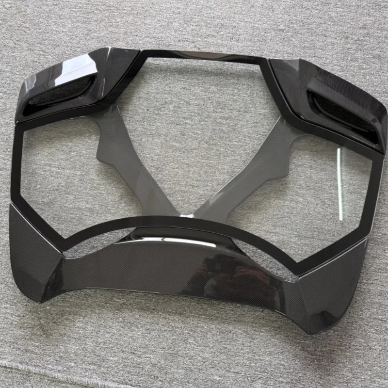 Capisto Style Transparent Rear Hood Perfect Body Kit for Upgrading 488GTB with 3K Flat Textured Dry Carbon Fiber